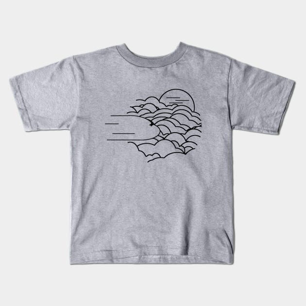 AIRPLANE Kids T-Shirt by onora